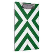 Groene en Witte Chevrons Klembord (Rechts)