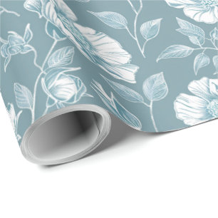 Groene en witte Chinoiserie Decoupage Cadeaupapier