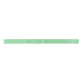 Groene en witte diagonale streep lint (Voorkant)