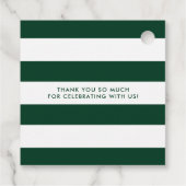 Groene en Witte Drink en huwelijkshuwelijk Bedankjes Labels (Achterkant)