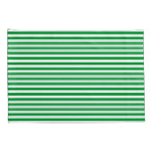 Groene en witte  dunne strepen kussensloop (Achterkant-Rechts)