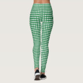 Groene en Witte Geruit Leggings (Achterkant)