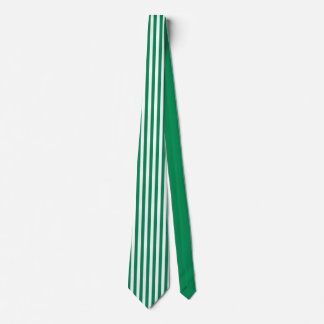 Groene en witte gestreepte das