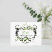 Groene en witte grafische kaart Hartelijk dank (Staand voorkant)