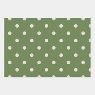 Groene en witte haarpunt inpakpapier vel