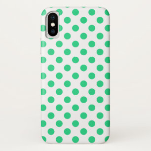 Groene en witte haarpunten iPhone x hoesje