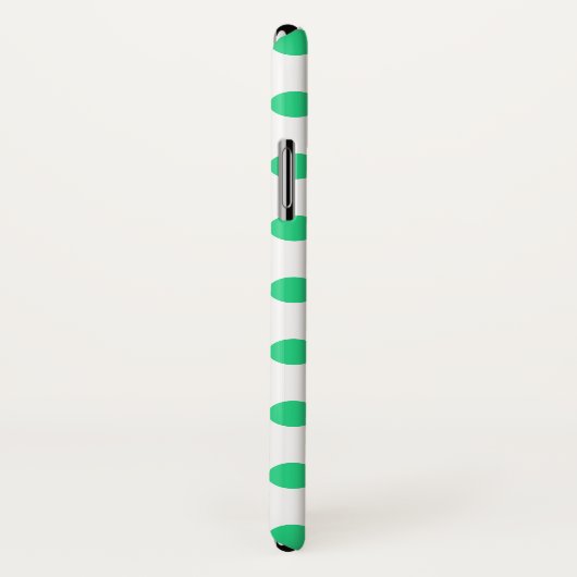 Groene en witte haarpunten Case-Mate iPhone case (Achterkant / rechts)