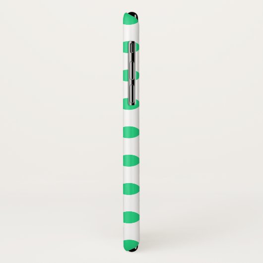 Groene en witte haarpunten Case-Mate iPhone case (Achterkant/links)