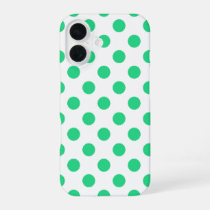 Groene en witte haarpunten iPhone 16 hoesje