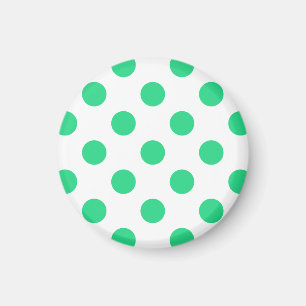 Groene en witte haarpunten magneet