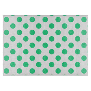 Groene en witte haarpunten snijplank
