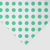 Groene en witte haarpunten tissuepapier (Detail)