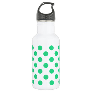 Groene en witte haarpunten waterfles