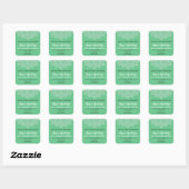 Groene en witte mandala blend labels (Vel)