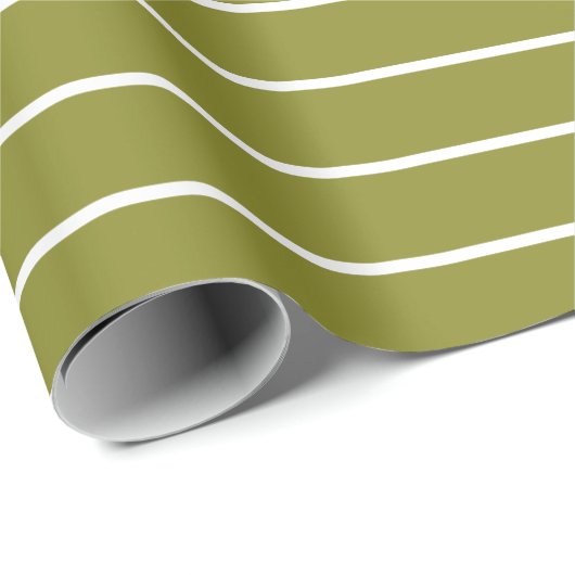 Groene en witte minimalistische moderne cadeaupapier (Rol Hoek)