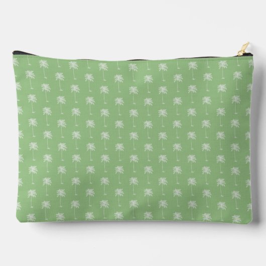Groene en witte palmboom Monogram Etui (Achterkant)