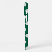 Groene en Witte poka Dots iPhone Hoesje (Linkerkant)