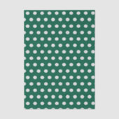 Groene en Witte poka Dots Tissuepapier (Voorkant)