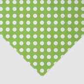 Groene en Witte poka Dots Tissuepapier (Detail)