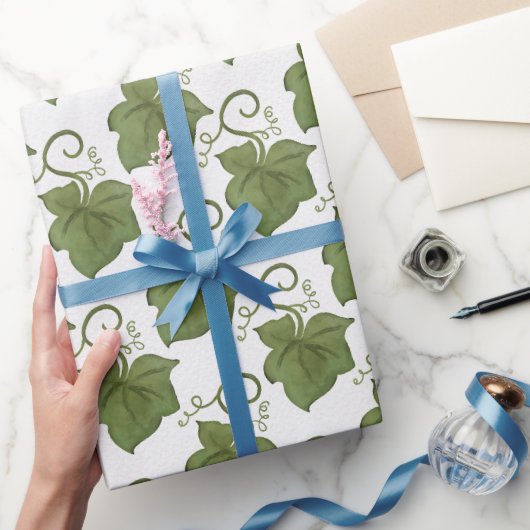 Groene en witte pompoen cadeaupapier (Geschenken)