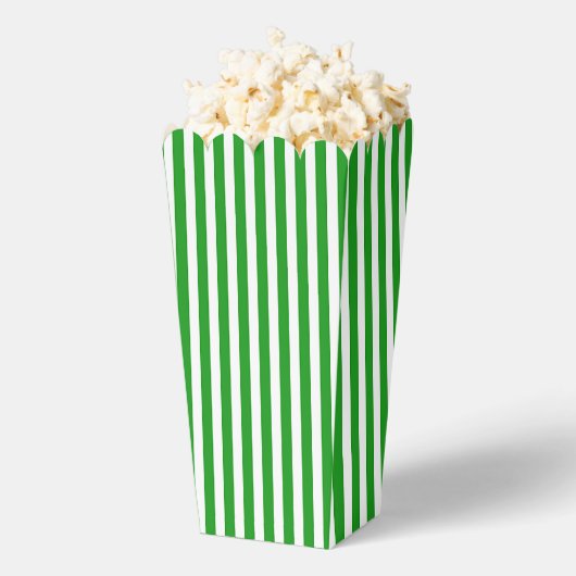 Groene en witte popcorn bedankdoosjes (Popped)