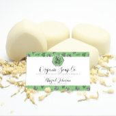 Groene en witte rozen en bladzijnen Kunstkunst Visitekaartje