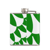 Groene en Witte Schalen Heupfles (Achterkant)