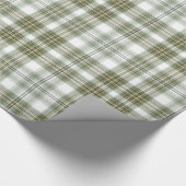 Groene en witte speldenstang cadeaupapier (Hoek)