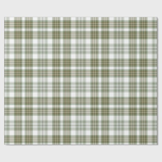 Groene en witte speldenstang cadeaupapier (Vlak)