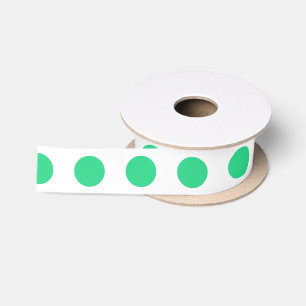 Groene en witte stippen lint