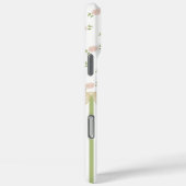 Groene en Witte Streep Roze Bloemen Parijs Geïnspi Case-Mate iPhone Case (Achterkant / Rechts)