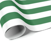 Groene en witte strepen cadeaupapier (Rol Hoek)