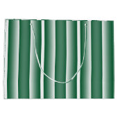 Groene en witte strepen groot cadeauzakje (Achterkant)