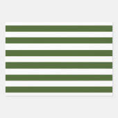 Groene en witte strepen inpakpapier vel (Voorkant 2)