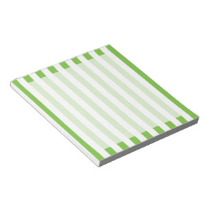 Groene en witte strepen notitieblok