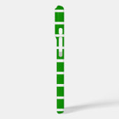 Groene en witte strepen ontwerp Case-Mate iPhone case (Achterkant / Links)
