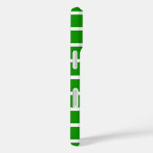 Groene en witte strepen ontwerp Case-Mate iPhone case (Achterkant / Rechts)
