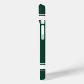 Groene en witte strepes Jersey Net IJzer Football Case-Mate iPhone Case (Achterkant / Links)