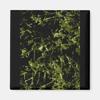 GROENE EN ZWARTE ABSTRACTE SPELD MAGNEET