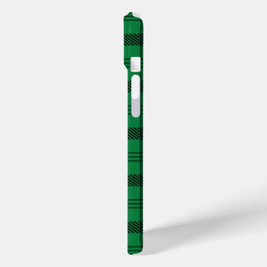 Groene en Zwarte Gezellige Plaids Case-Mate iPhone Case (Achterkant / Links)