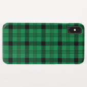 Groene en Zwarte Gezellige Plaids Case-Mate iPhone Case (Achterkant (horizontaal))