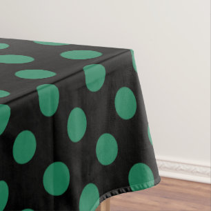 Groene en zwarte haarpunten tafelkleed