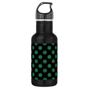 Groene en zwarte haarpunten waterfles