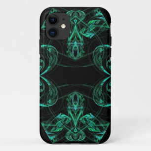 Groene en zwarte iPhone 5 Aangepaste Hoesje-Mate I 11 Hoesje