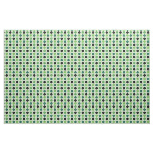 Groene en Zwarte Polka Dot Stof
