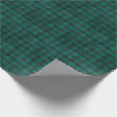 Groene en zwarte spelden cadeaupapier (Hoek)