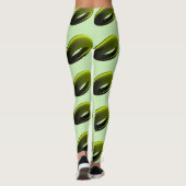 Groene en zwarte verloopringen leggings (Achterkant)