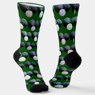 Groene en zwarte wandelschoenen, Sokken van bemann