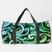 Groene energie wervelt plunjezak (Achterkant)