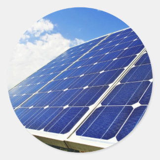 Groene energie Zonne-energie Ronde Sticker